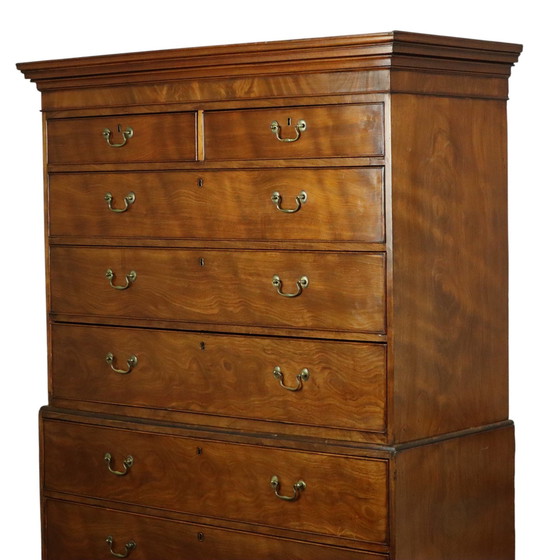 Image 1 of George Iii Tallboy Kommode auf Kommode Mahagoni