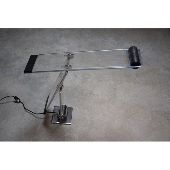 Image 1 of Schräge Doppelwippe Vintage-Leuchte von Yonel Lebovici, 1979