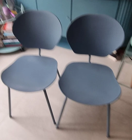 2x Zuiver Ocean Chair blau