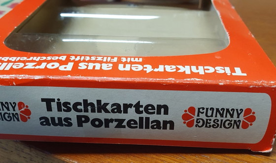 Image 1 of 1874 Romantische Porzellan Mini Kerzenleuchter mit Blumen