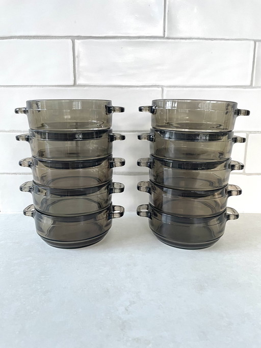 Vintage Suppenschalen Arcoroc Frankreich