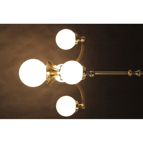 Image 1 of Vintage-Kronleuchter aus Messing, Tschechoslowakei 1930