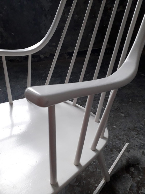 Image 1 of Lena Larsson Schaukelstuhl, hergestellt von Nesto, schwedisches Design.