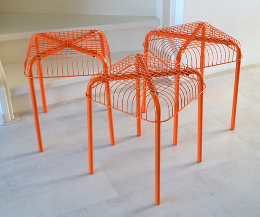 3 x Metallhocker IKEA Västerön