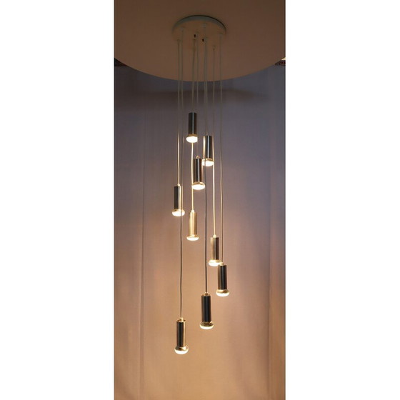 Image 1 of Klassische Wasserfall-Hängeleuchte von Raak, 1970er Jahre