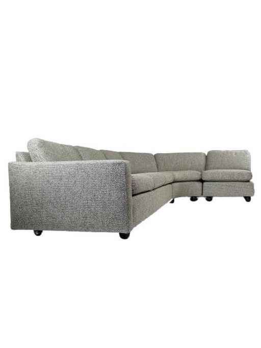 Artifort Modular Rundes Ecksofa Grün Melange Neu Gepolstert