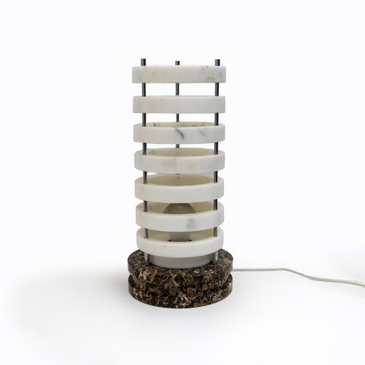 Mid Century Modern Italienische Marmor Tischlampe, 1960S