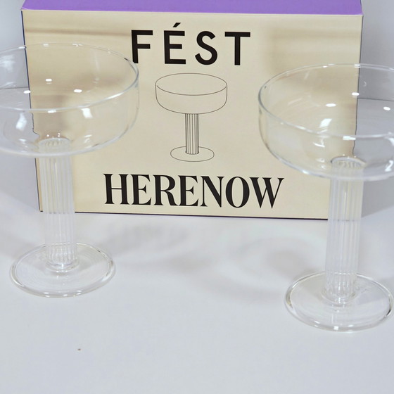 Image 1 of Satz von 4 Charlie Champagnergläser von Fest