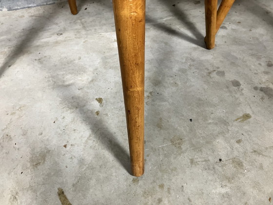 Image 1 of 2x Midcentury-Schalensitz gepolstert