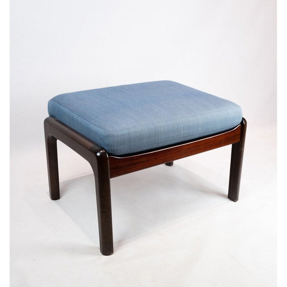Image 1 of Vintage-Hocker aus Mahagoni von Ole Wanscher und P. Jeppesen