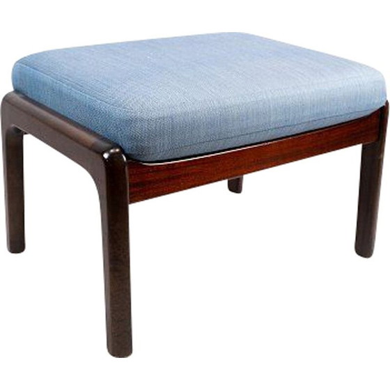 Image 1 of Vintage-Hocker aus Mahagoni von Ole Wanscher und P. Jeppesen