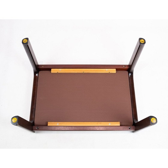 Image 1 of Vintage-Hocker aus Mahagoni von Ole Wanscher und P. Jeppesen