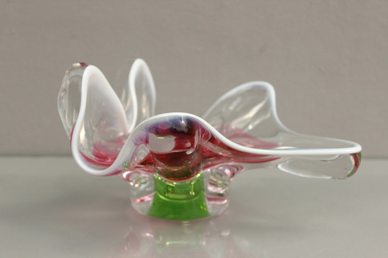 Image 1 of Böhmische Glasschale Von Josef Hospodka Für Sklarny Chribska