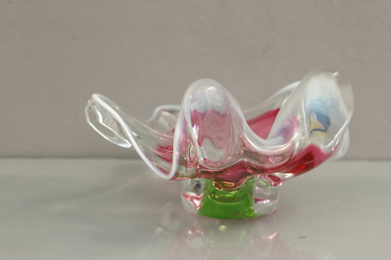 Image 1 of Böhmische Glasschale Von Josef Hospodka Für Sklarny Chribska