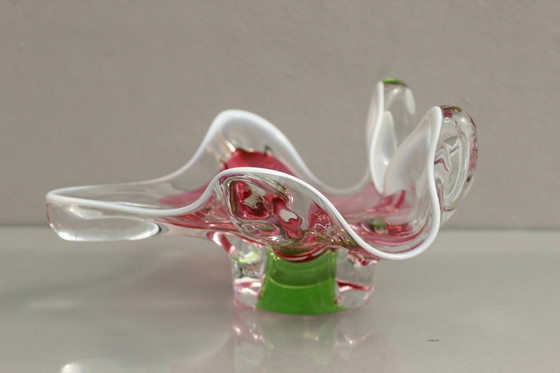Image 1 of Böhmische Glasschale Von Josef Hospodka Für Sklarny Chribska