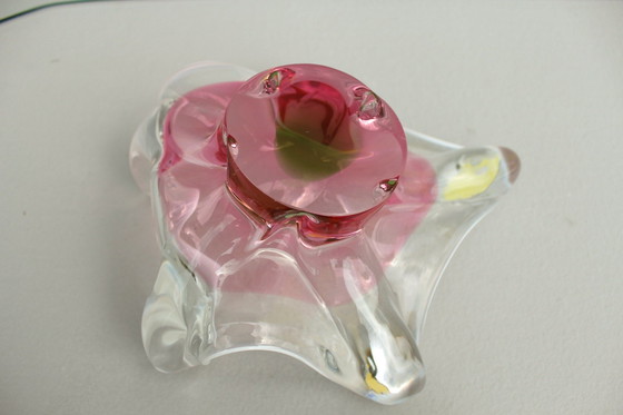 Image 1 of Böhmische Glasschale Von Josef Hospodka Für Sklarny Chribska