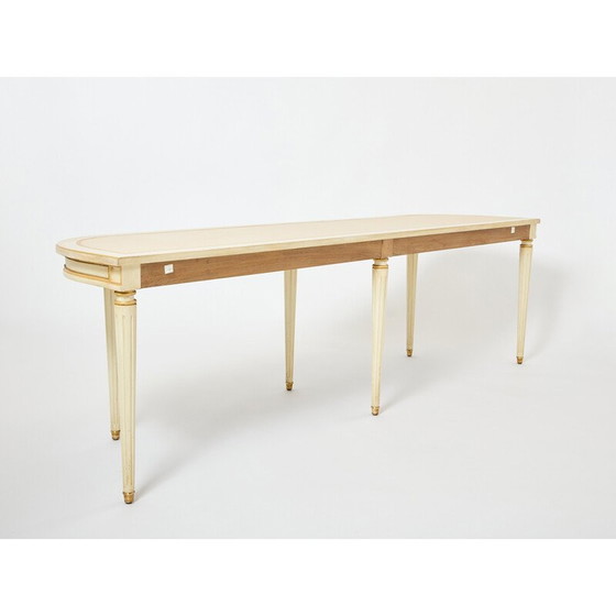 Image 1 of Vintage-Konsole aus cremefarbenem Holz von Maison Jansen, 1950