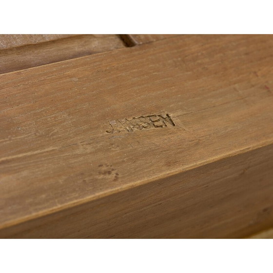 Image 1 of Vintage-Konsole aus cremefarbenem Holz von Maison Jansen, 1950