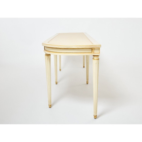 Image 1 of Vintage-Konsole aus cremefarbenem Holz von Maison Jansen, 1950