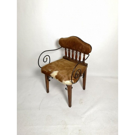 Vintage-Sessel aus Rindsleder 1970er Jahre