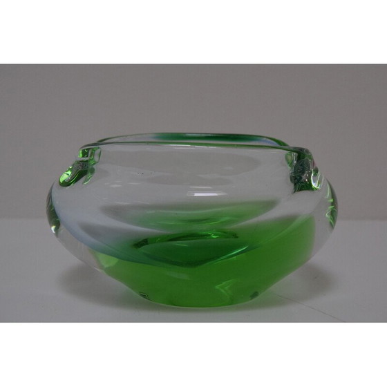 Image 1 of Aschenbecher aus Hüttenglas von Glasswork Novy Bor, Tschechoslowakei 1960