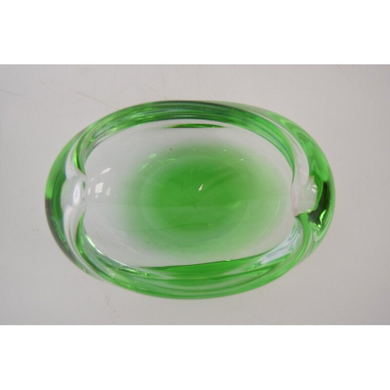 Image 1 of Aschenbecher aus Hüttenglas von Glasswork Novy Bor, Tschechoslowakei 1960