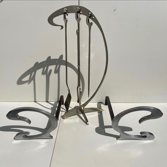 Image 1 of Schornstein Set Von Jacques Charles, Für Jean Paul Kreation, Frankreich, 1970'S