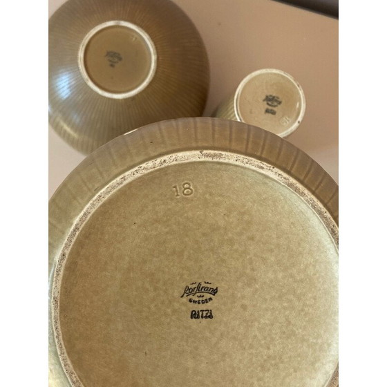 Image 1 of Satz von 3 Vintage-Vasen von Gunnar Nylund, Schweden 1950er Jahre