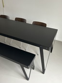 Lloyd functionals Esstisch und Bank