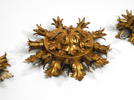 Image 1 of Satz von drei schönen 1960er italienischen Decken- oder Wandlampen von Banci Firenze Italien