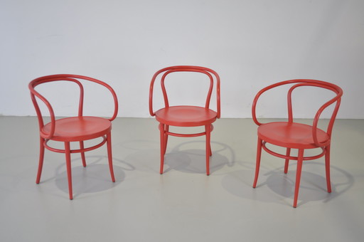 3x Thonet 209 Sessel