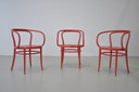 3x Thonet 209 Sessel