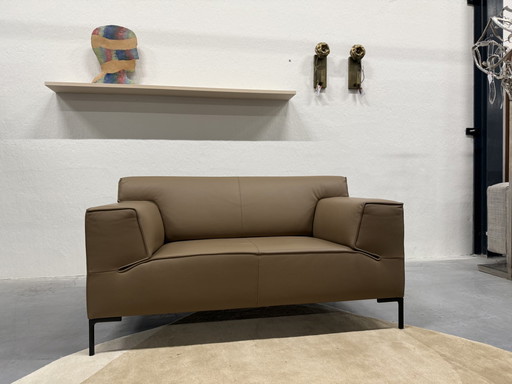 Design auf Lager Bloq Loveseat Baskische Leder Rauchen