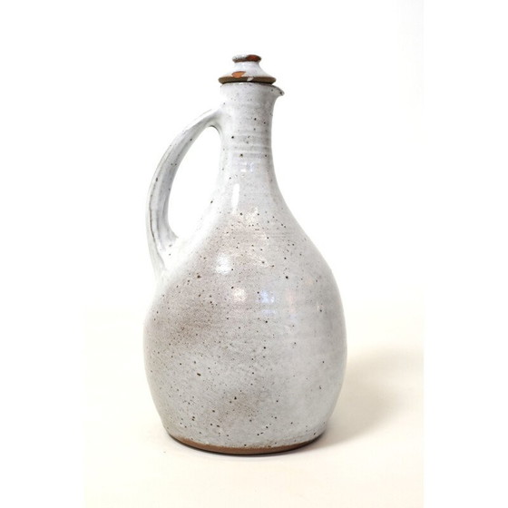 Image 1 of Krug und Stöpsel aus glasiertem Steinzeug im Vintage-Stil von Jeanne und Norbert Pierlot für Ratilly, 1960-1970