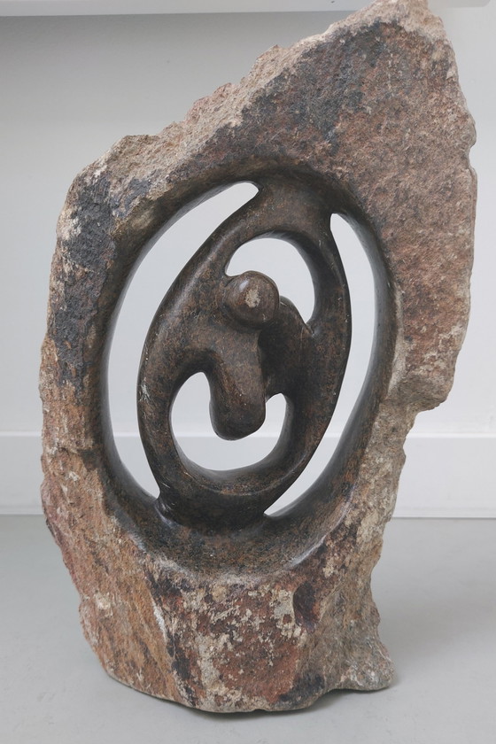 Image 1 of Skulptur aus Serpentinstein.