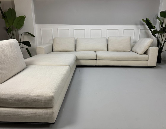 Image 1 of Minotti Hamilton Sofa Stoff Beige Weiß Couch