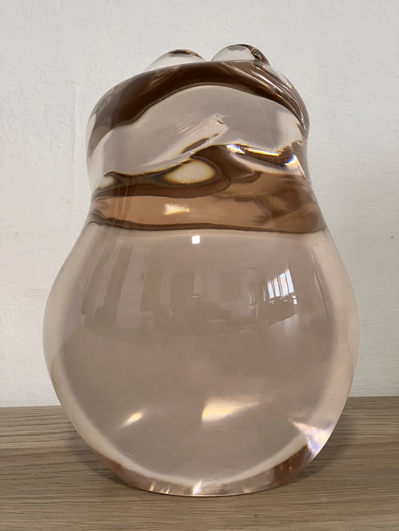 Image 1 of Pino Signoretto (1944-2017), Signierte Glasskulptur, Familie.