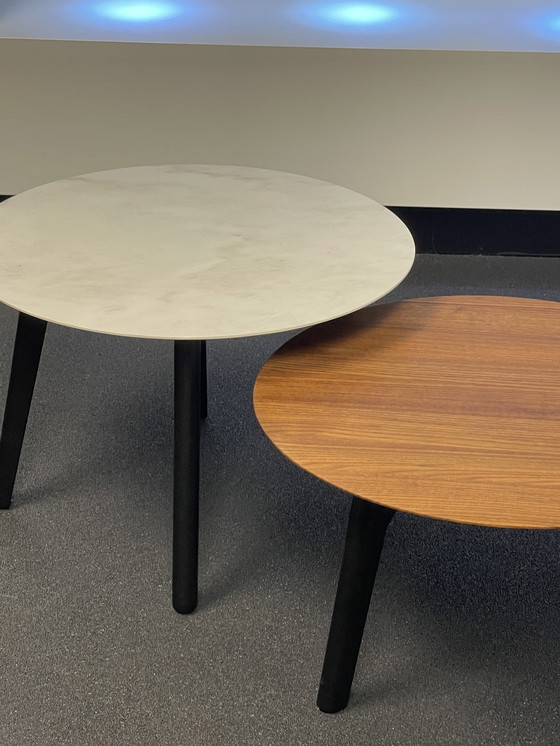 Image 1 of Leolux Rolan Couchtisch-Set Nussbaum/Keramik