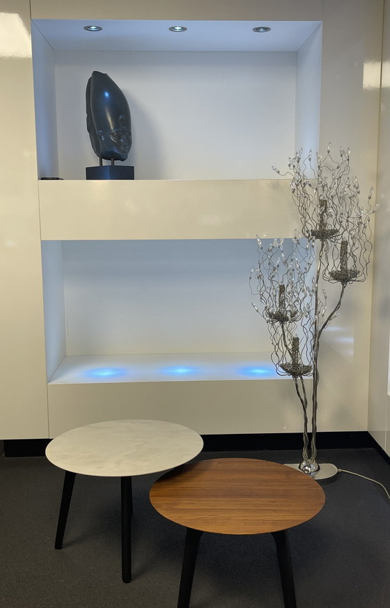 Image 1 of Leolux Rolan Couchtisch-Set Nussbaum/Keramik