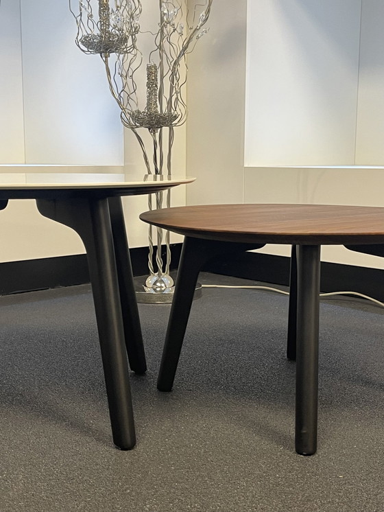 Image 1 of Leolux Rolan Couchtisch-Set Nussbaum/Keramik