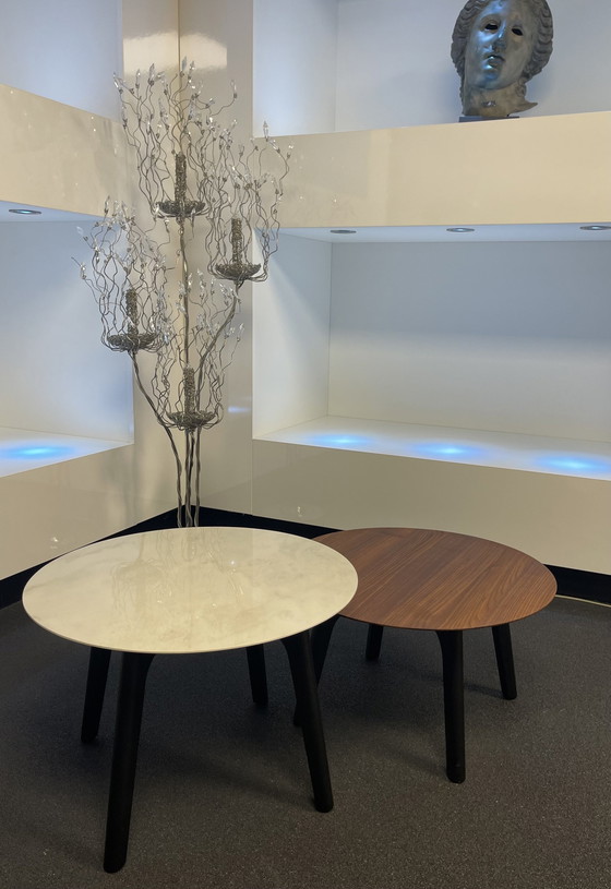 Image 1 of Leolux Rolan Couchtisch-Set Nussbaum/Keramik