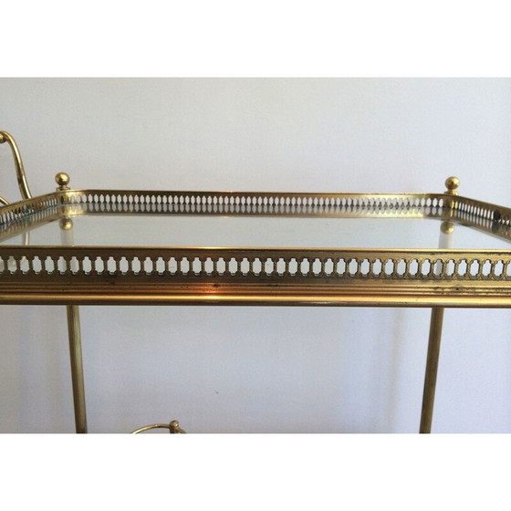 Image 1 of Messingwagen mit herausnehmbaren Tabletts, Frankreich 1940