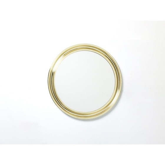 Image 1 of Vintage-Spiegel aus Messing von Sergio Mazza für Artemide, Italien 1960