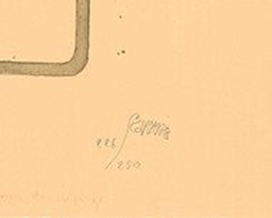 Image 1 of Bruno Bruni - Signierte Litographie "La Sedia" 1986