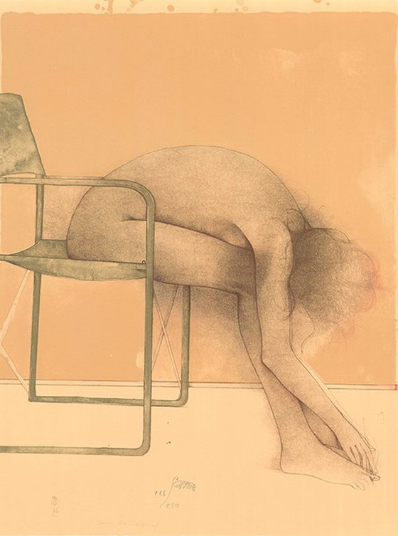 Image 1 of Bruno Bruni - Signierte Litographie "La Sedia" 1986