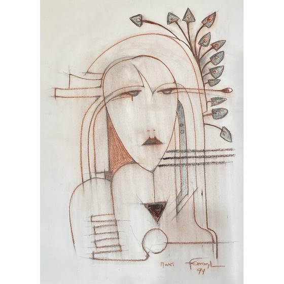 Image 1 of Vintage-Blutbild von André Ferrand, 1999