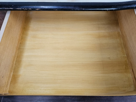 Image 1 of 1960S Schlafzimmer Kommode mit sechs Schubladen und Glasplatte