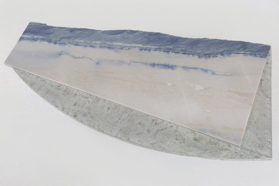 Image 1 of Skulpturaler Couchtisch aus Marmor und Stein von Pia Manu, 1970er Jahre