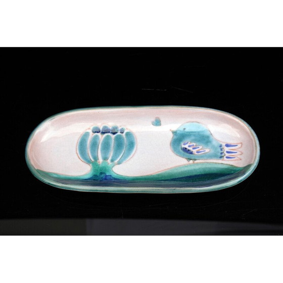 Image 1 of Gebrüder Cloutier Vintage-Taschentablett aus Keramik, 1950