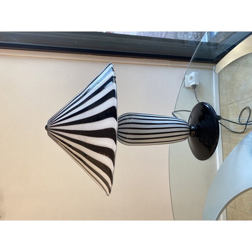 Tischlampe aus Muranoglas, Italien 1980